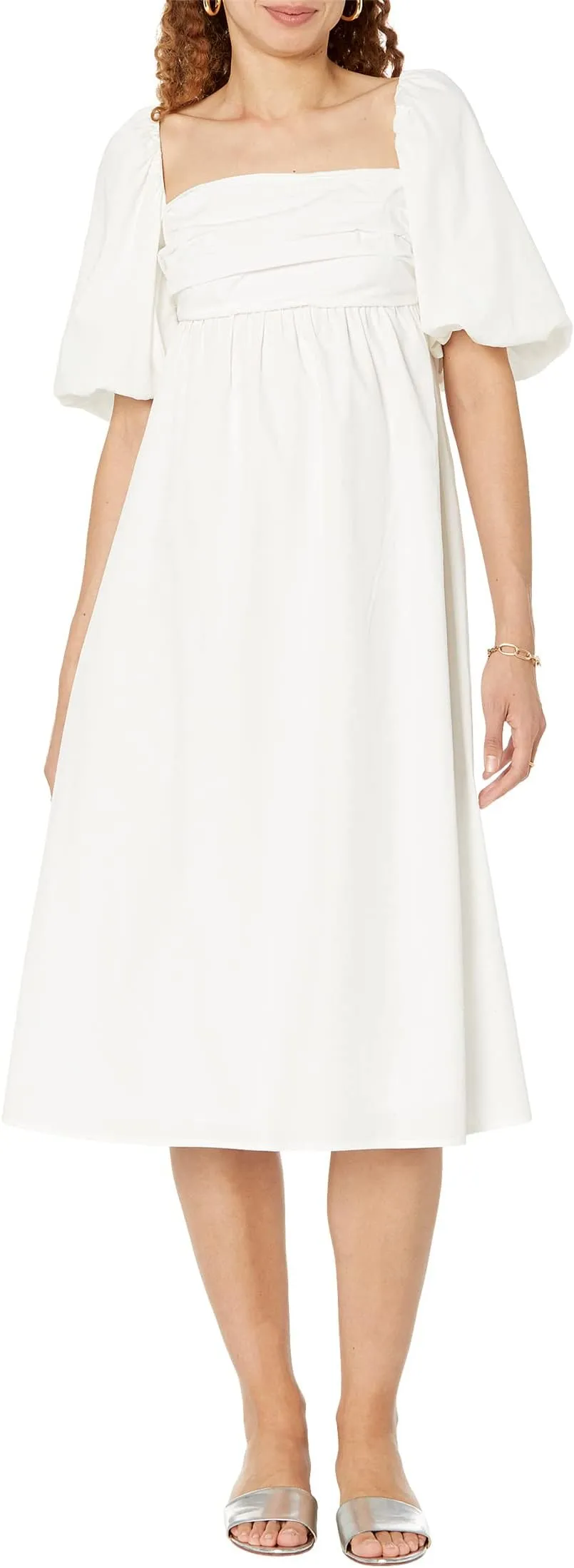 Dress Mykonos-H MANGO, white