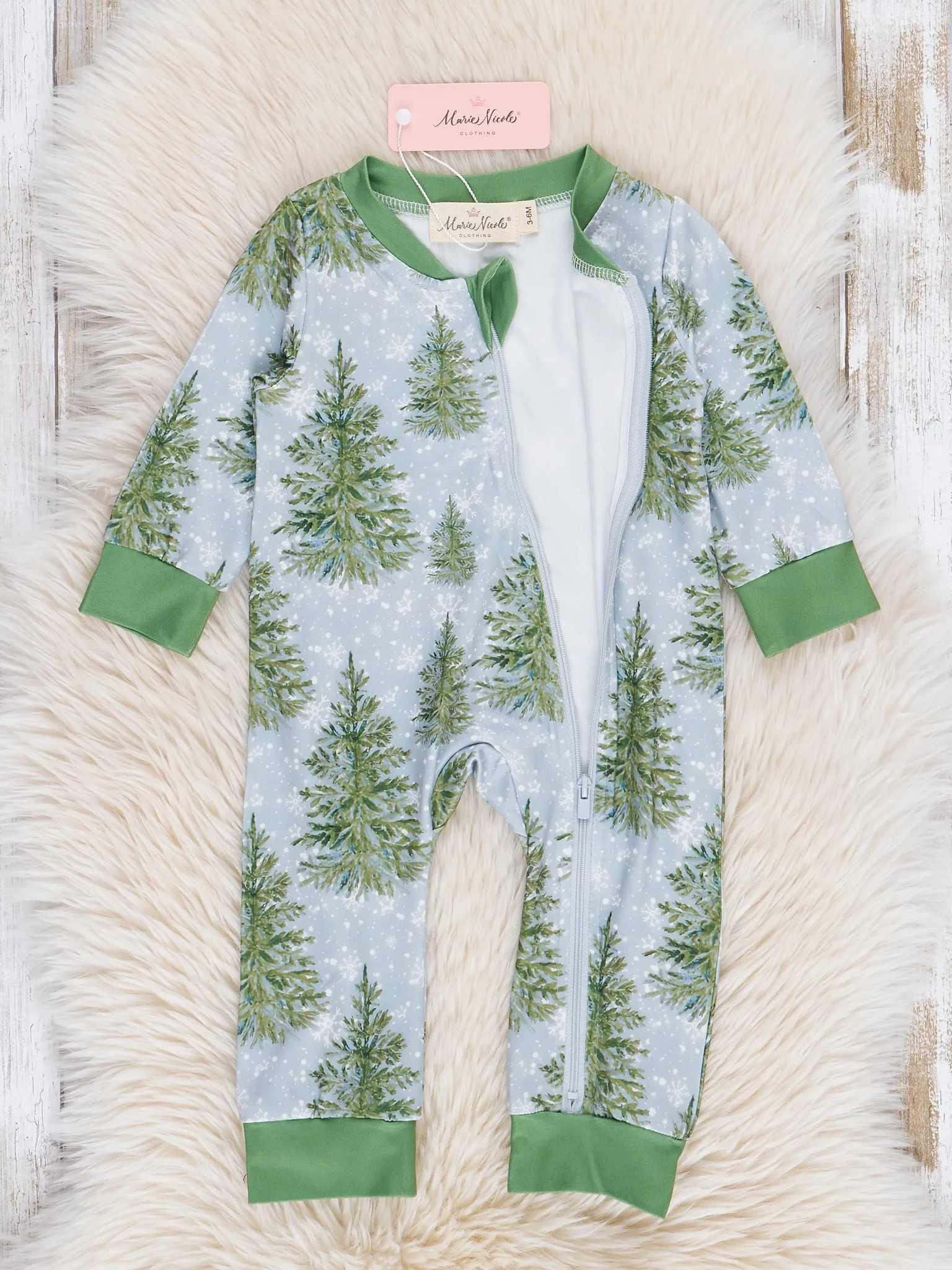 Evergreen Mountains Sleeper Pajamas