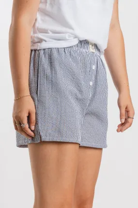 Everyday seersucker boxer shorts black