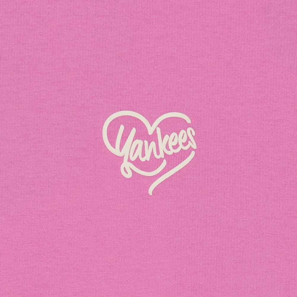 Heart New York Yankees Crop T-Shirts