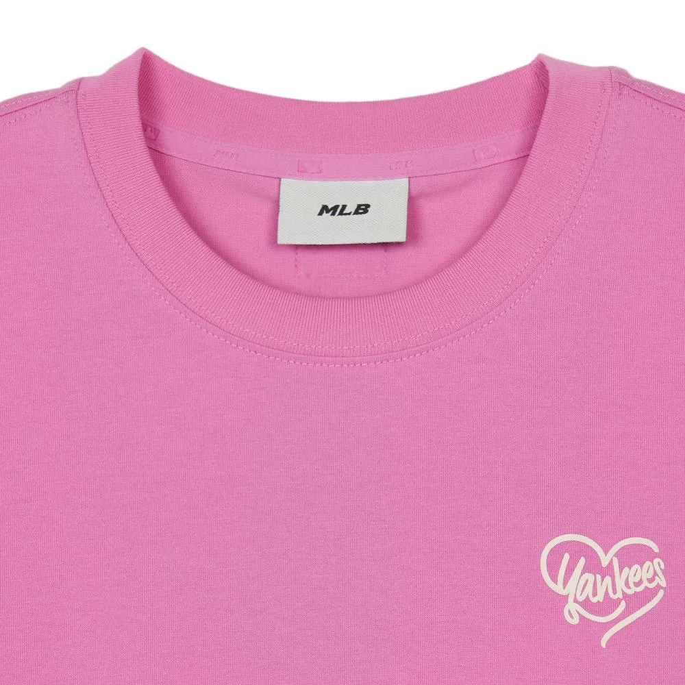 Heart New York Yankees Crop T-Shirts