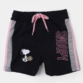 Infant Boys Knitted Short Character | Navy Blue