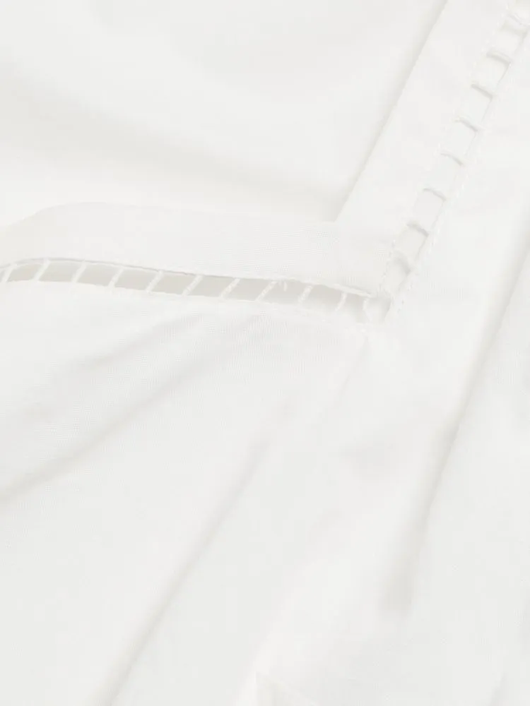 Ingrid Elie Tahari A-Line Midi Dress in Sky White