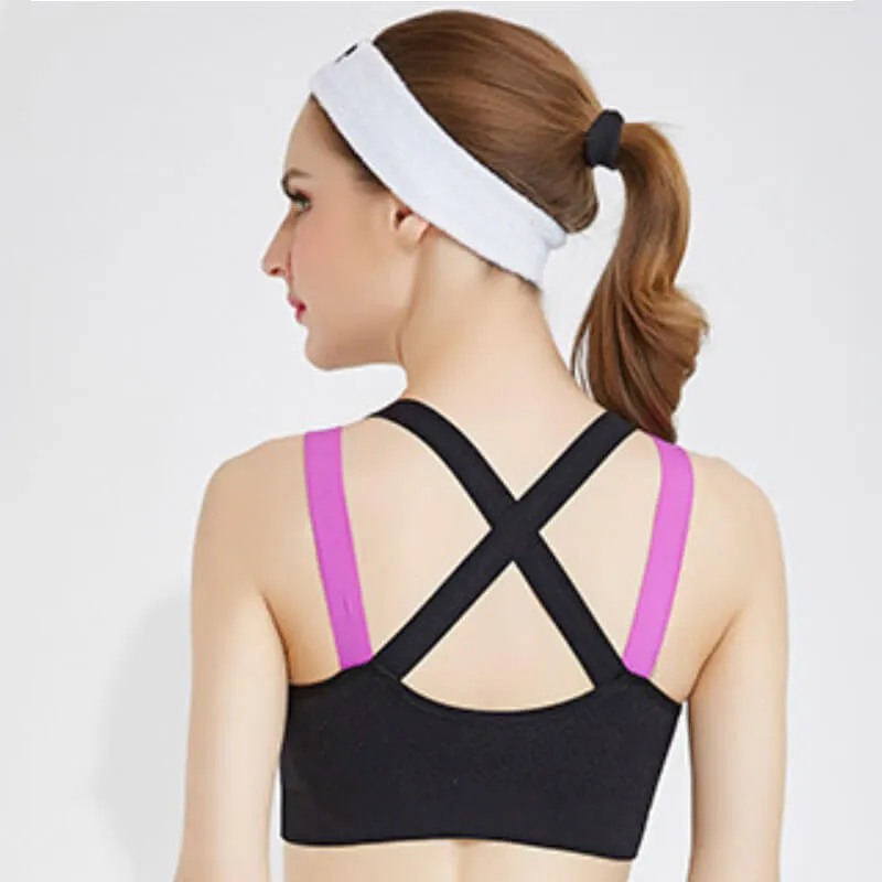 Jogging Bra Color Block Underwear Tank Tops