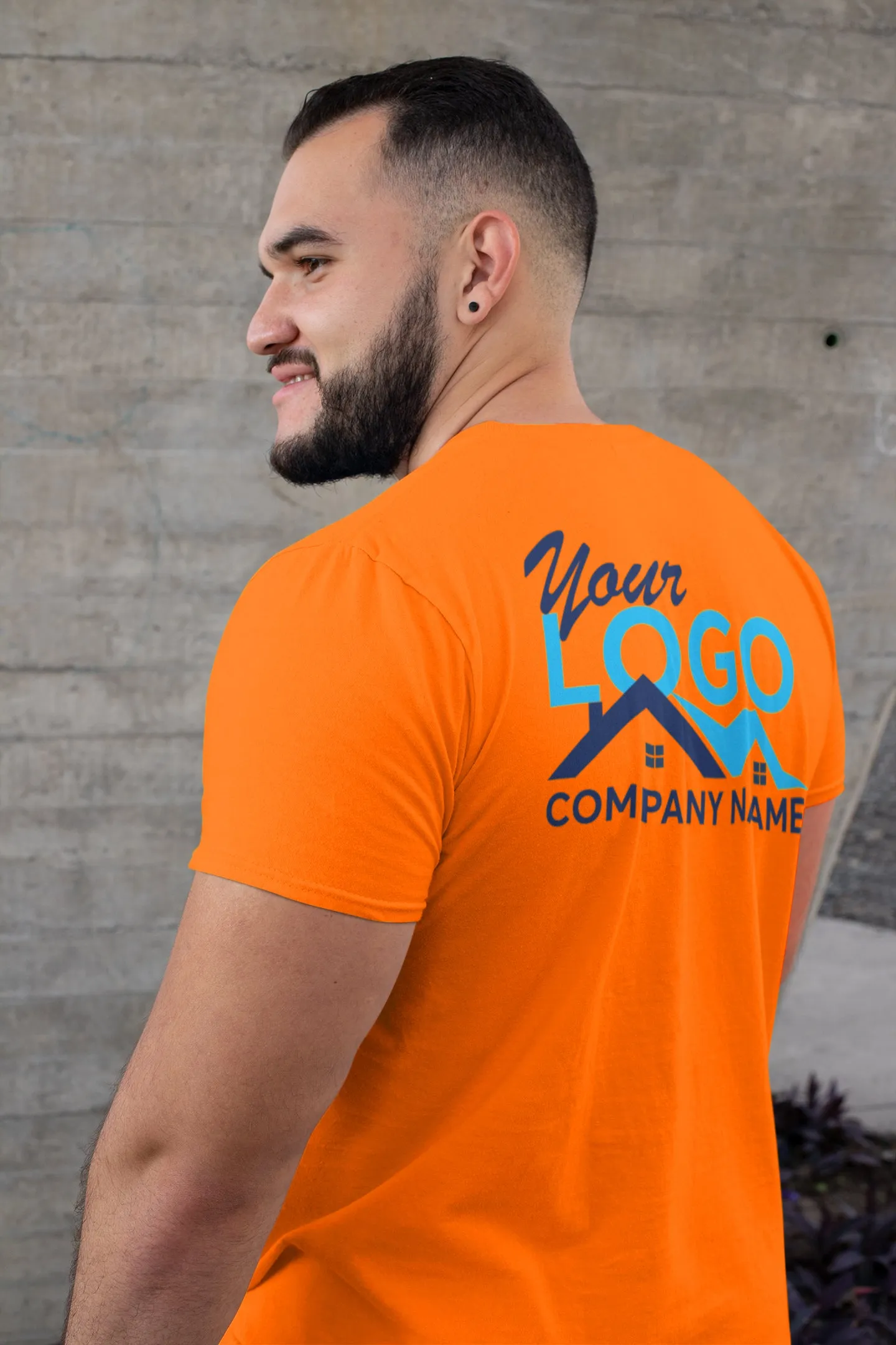 Kolossus Customizable High Visibility Short Sleeve Work Shirts for Men. Personalized t Shirts with Logo, Photo or Text …