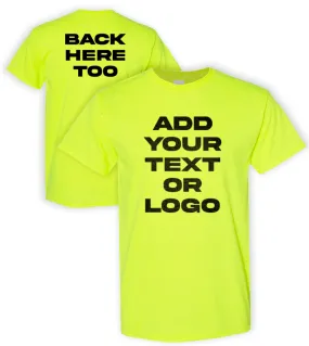 Kolossus Customizable High Visibility Short Sleeve Work Shirts for Men. Personalized t Shirts with Logo, Photo or Text …
