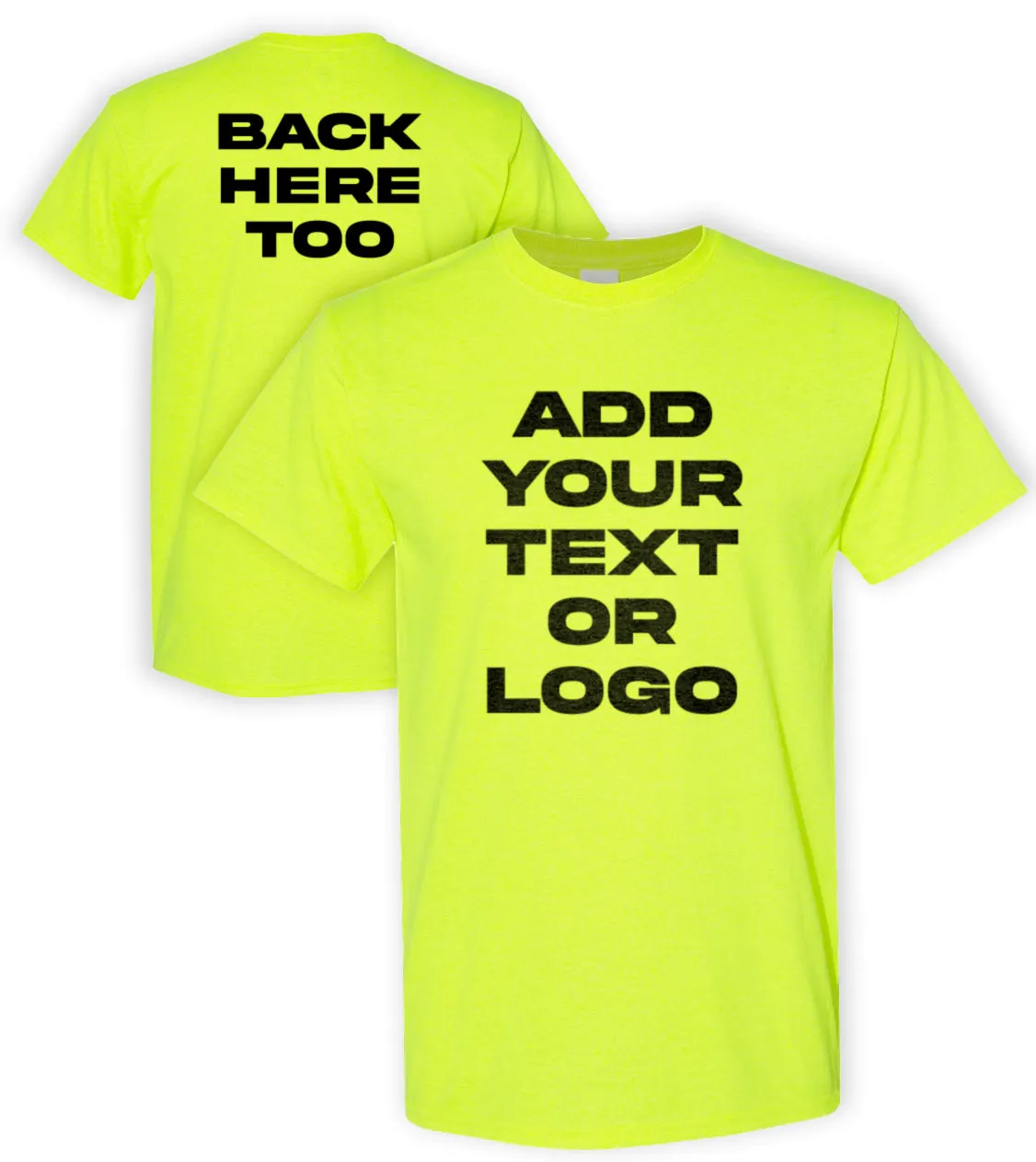 Kolossus Customizable High Visibility Short Sleeve Work Shirts for Men. Personalized t Shirts with Logo, Photo or Text …