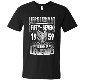 Life Begins At 57 - 1959 The Birth Of Legend T-Shirts Gifts