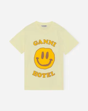 Light Cotton Jersey O-neck Hotel T-shirt - Flan