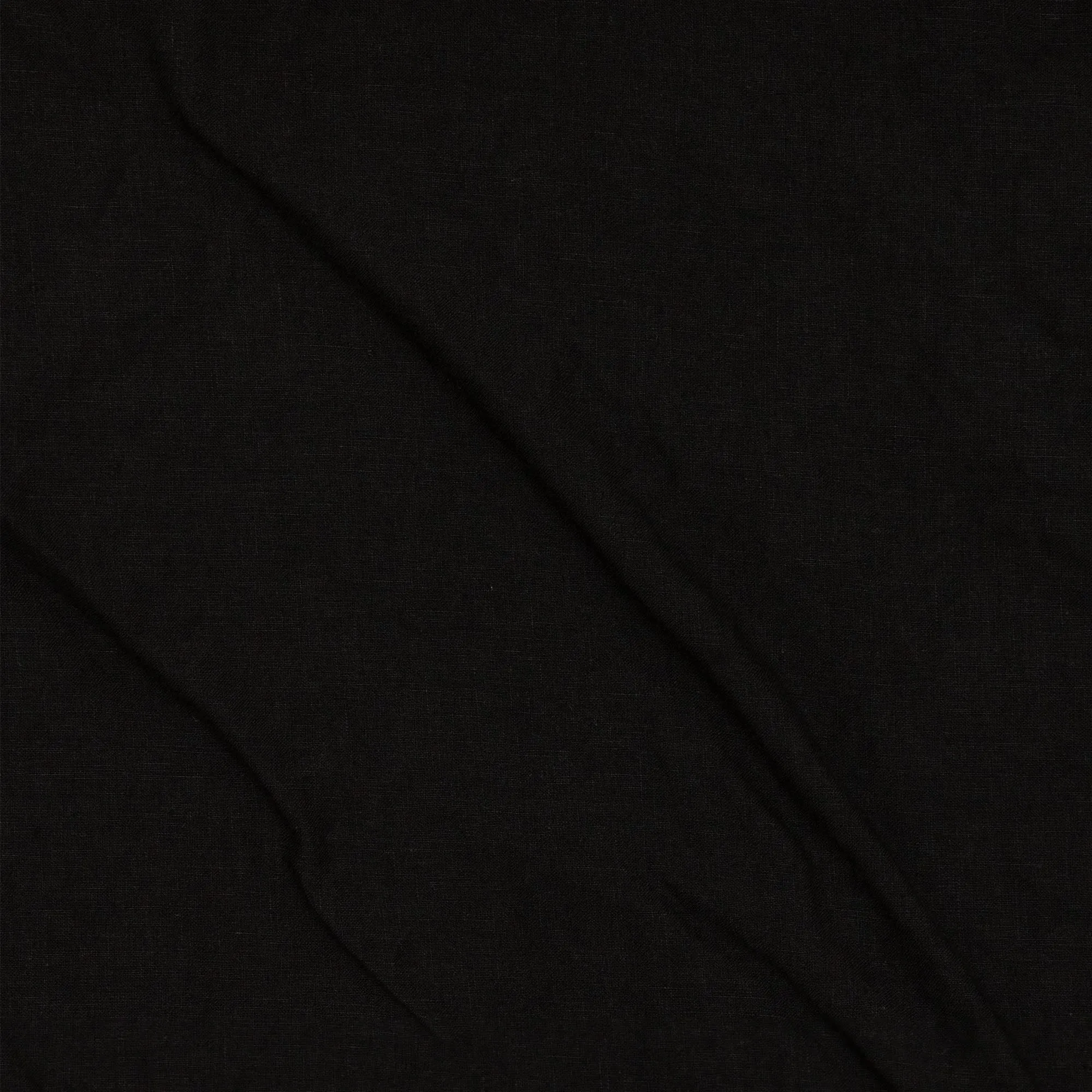 Long-sleeved linen pajamas jet-black - Diego