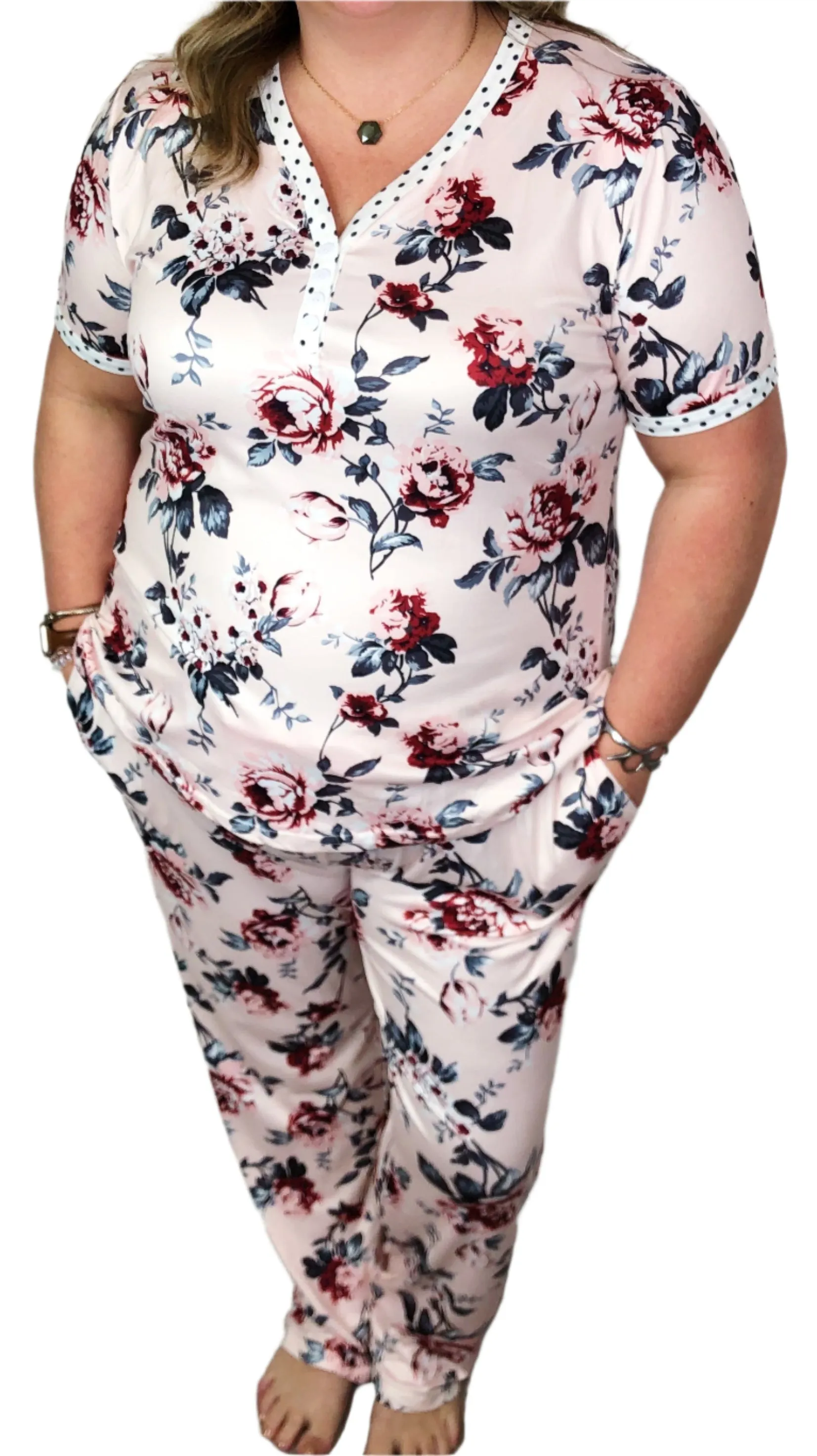 #M581 Light Flowers Pajamas