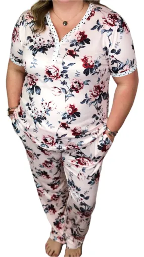 #M581 Light Flowers Pajamas