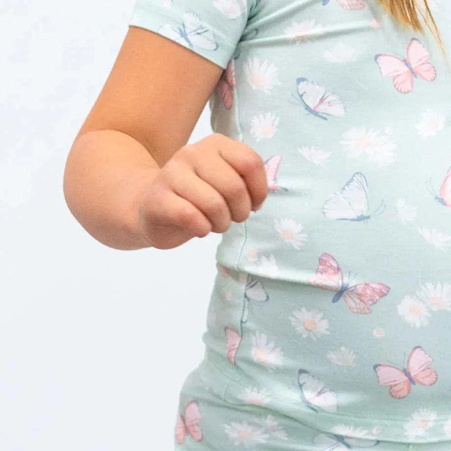 Mint Butterly Daisy Summer PJ Set