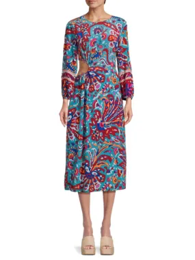 Monica Geometric Midi Dress Ba&Sh, Blue Multi