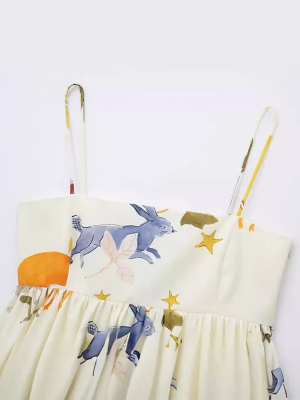 New casual holiday series printed dress and skirt