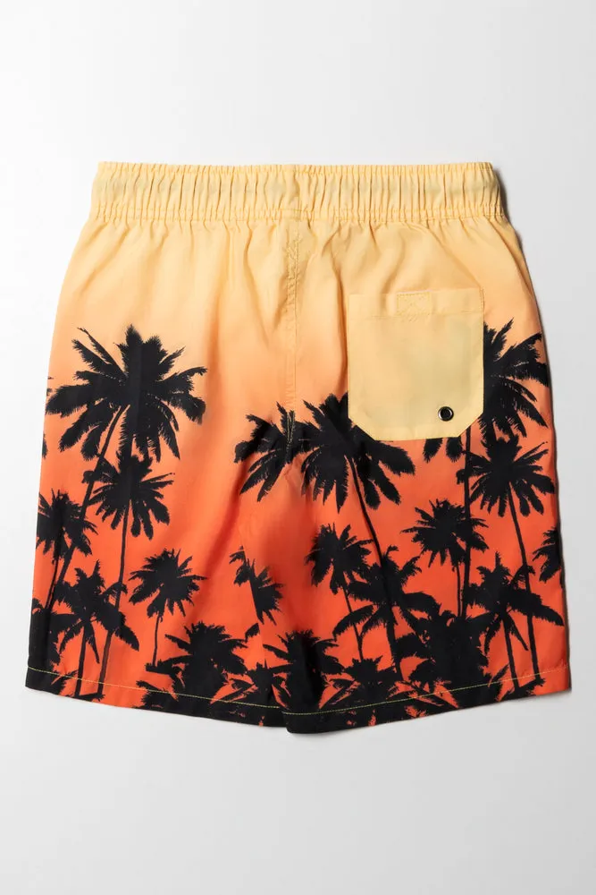 Ombre Swim Shorts Orange
