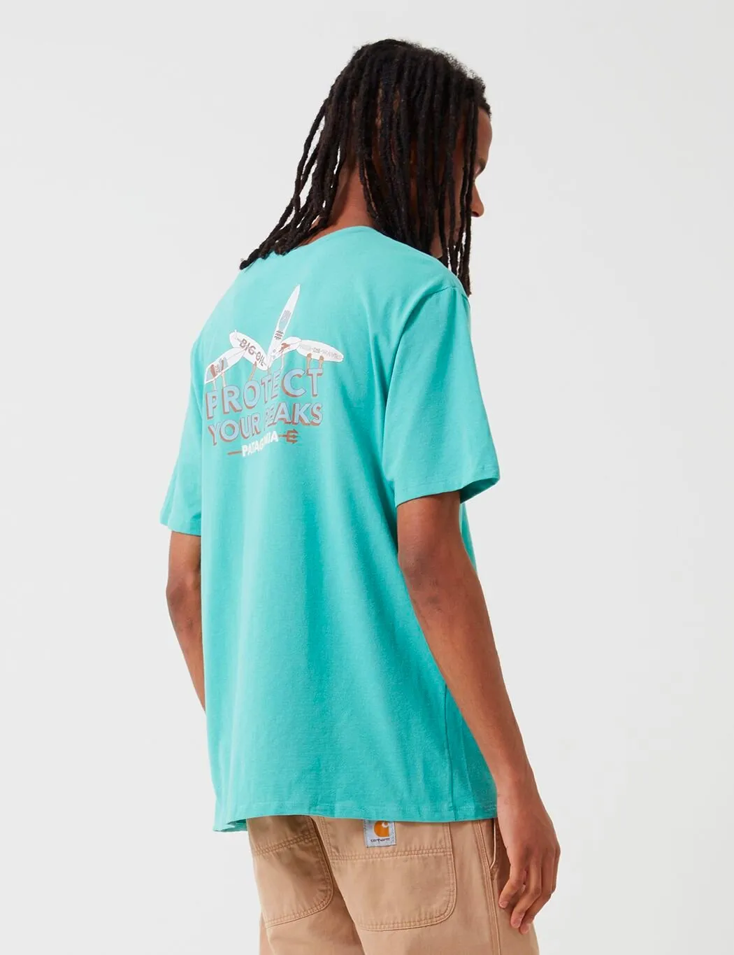 Patagonia Keep The Stoke Stoked Responsibili-Tee T-Shirt - Light Beryl Green
