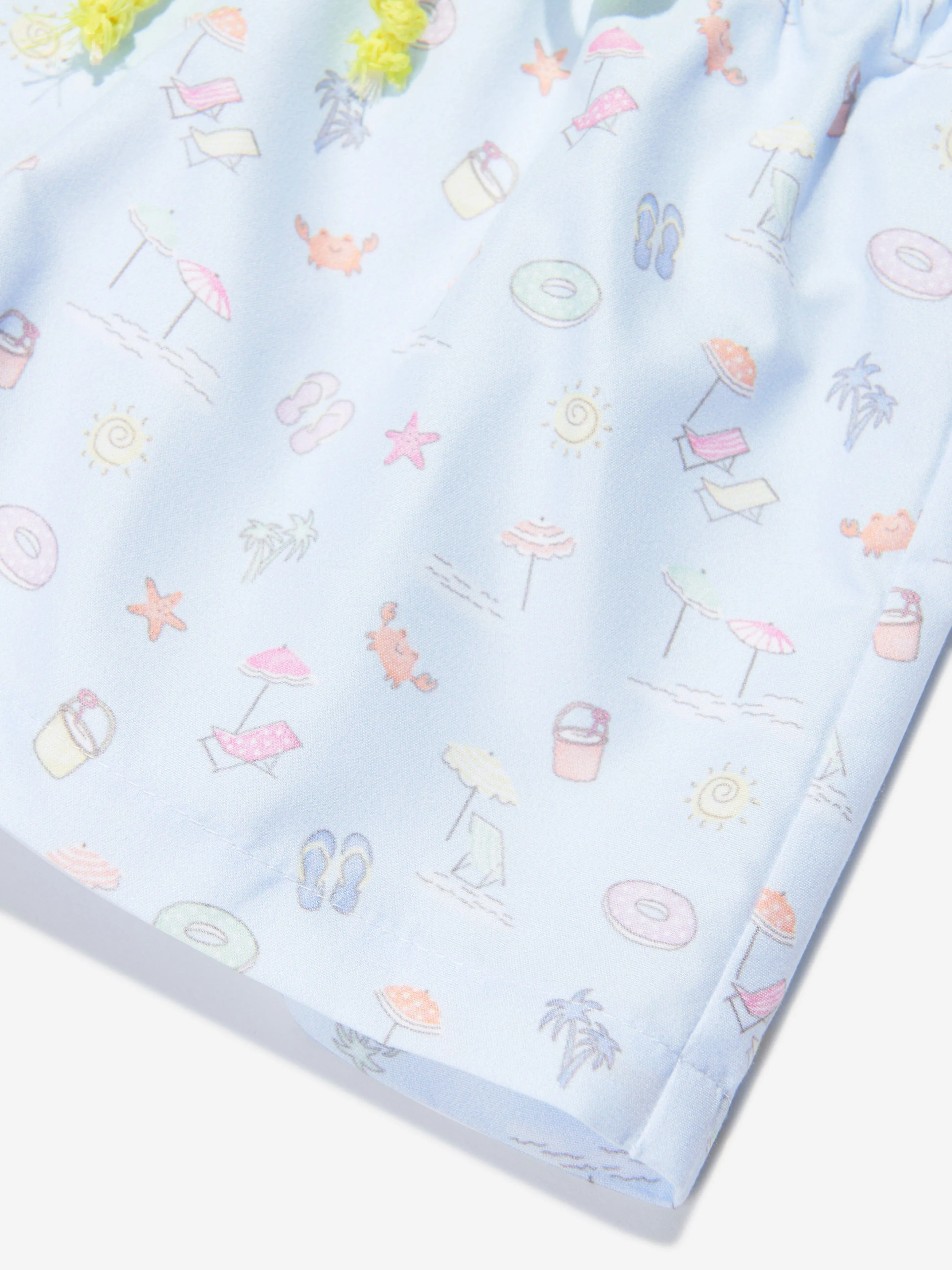 Paz Rodriguez Boys Summer Print Swim Shorts in Blue