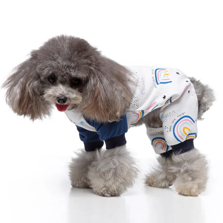 Pet Cotton Rainbow Pajamas