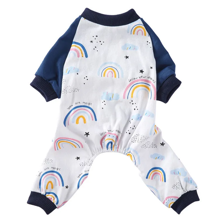Pet Cotton Rainbow Pajamas