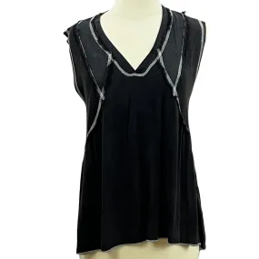 POL Relaxed Fit Patchwork Tank Top Size Small