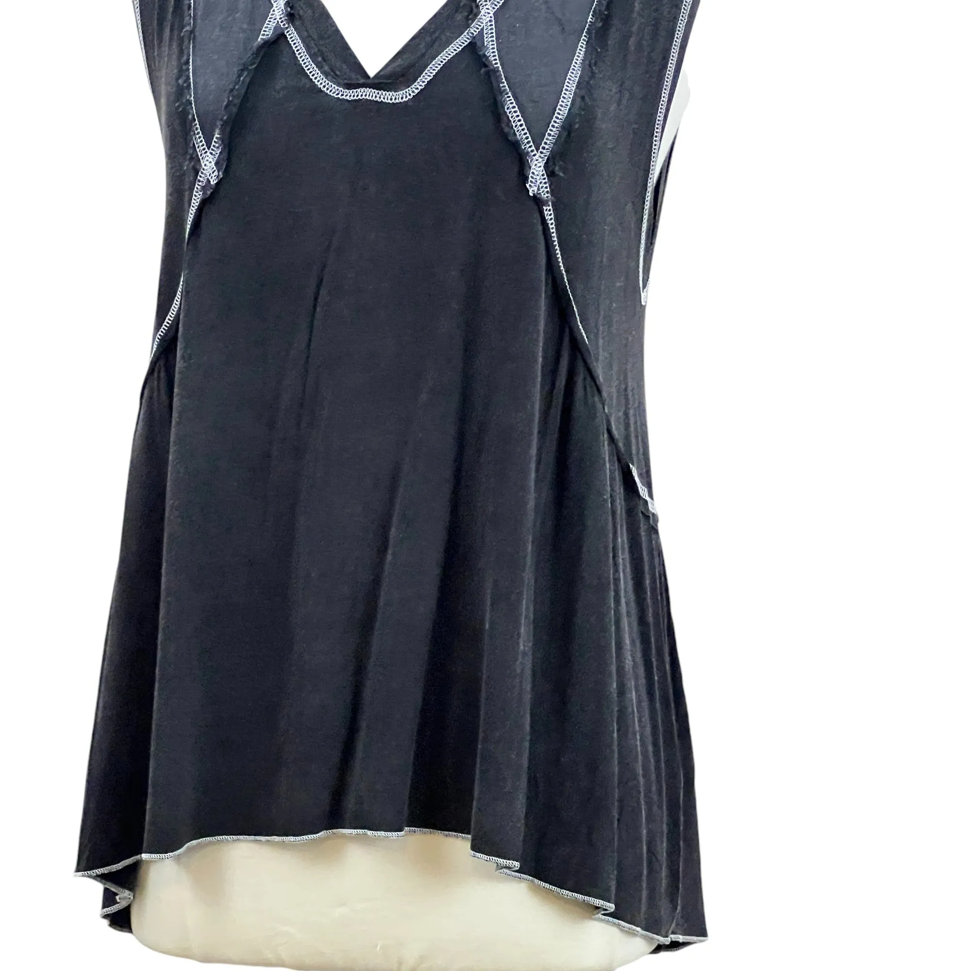 POL Relaxed Fit Patchwork Tank Top Size Small