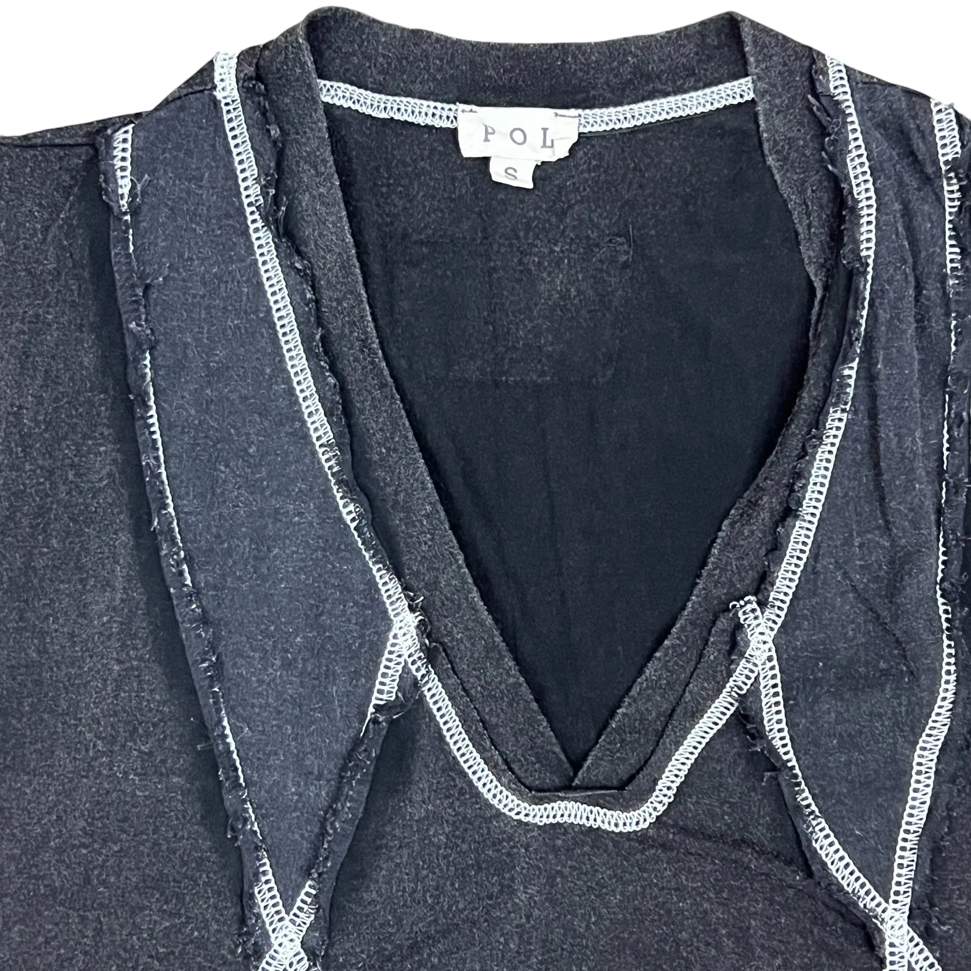 POL Relaxed Fit Patchwork Tank Top Size Small