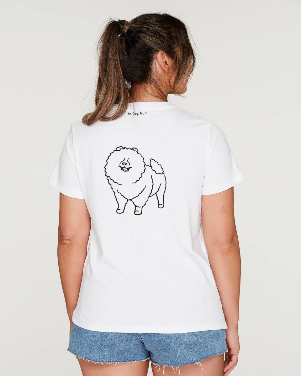 Pomeranian Mum Illustration: Classic T-Shirt