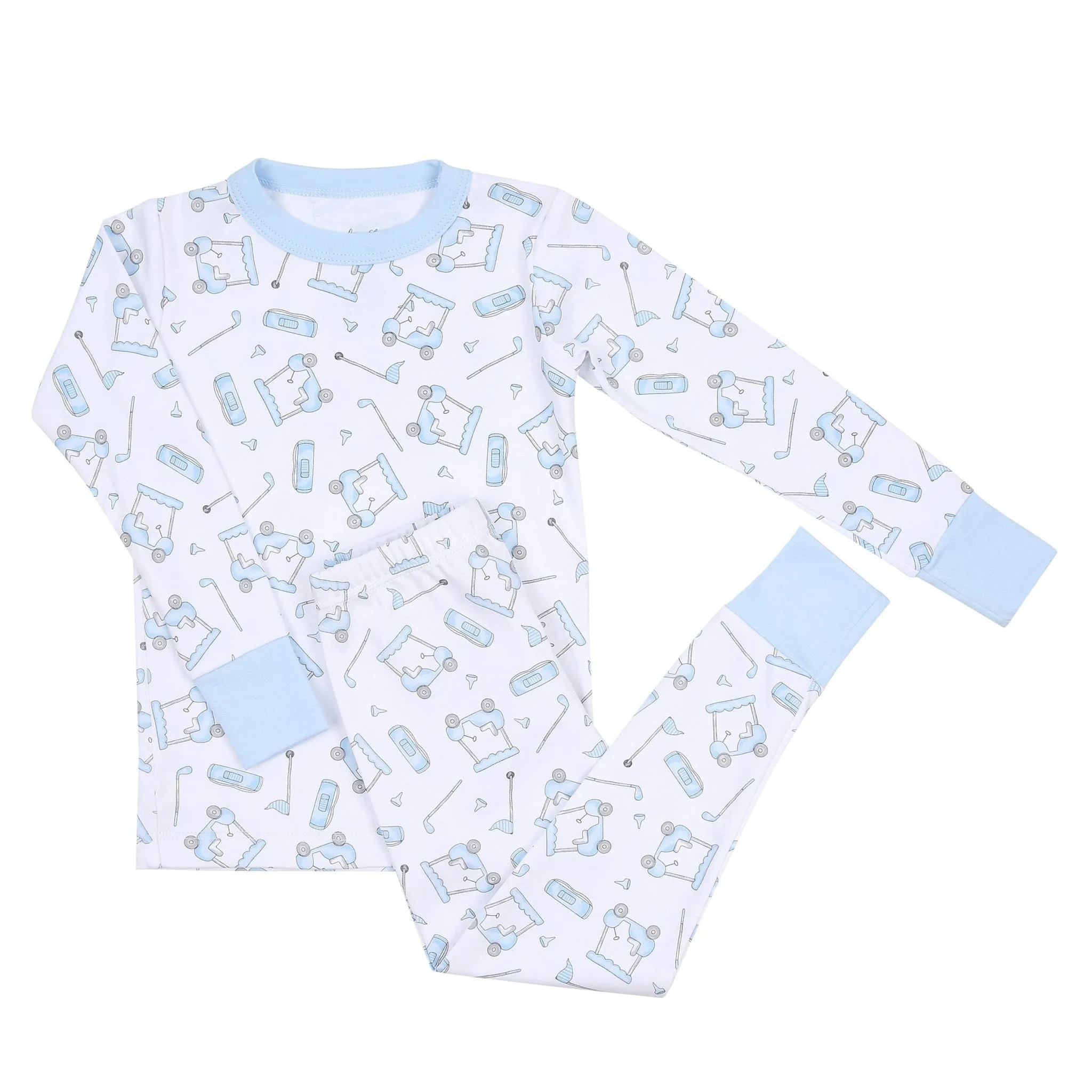 Putting Around Long Pajamas - Blue