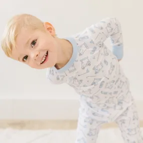 Putting Around Long Pajamas - Blue