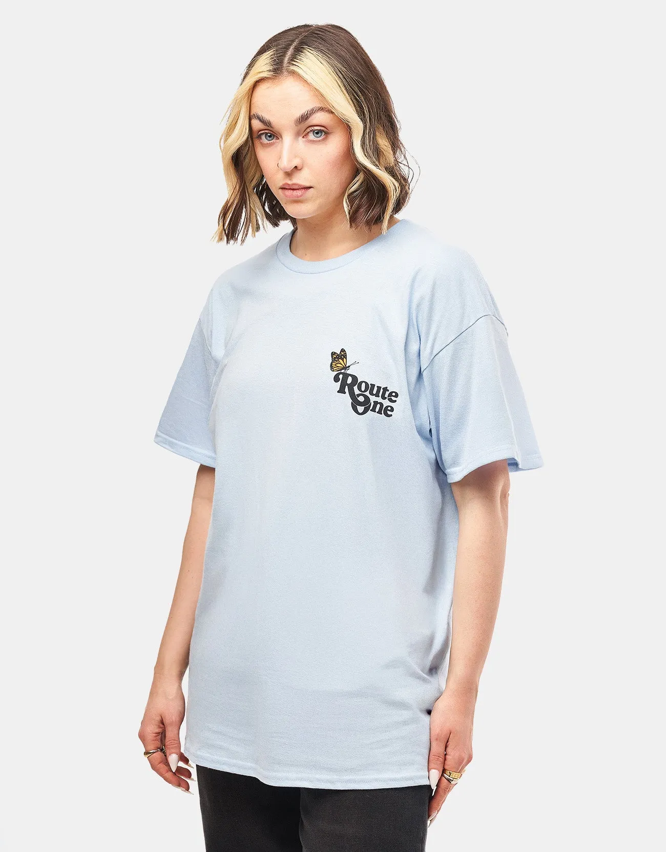 Route One Flutter T-Shirt - Light Blue