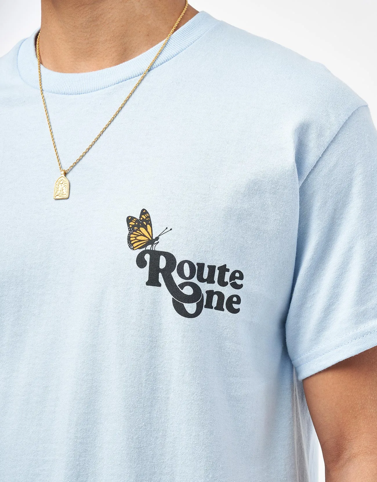 Route One Flutter T-Shirt - Light Blue