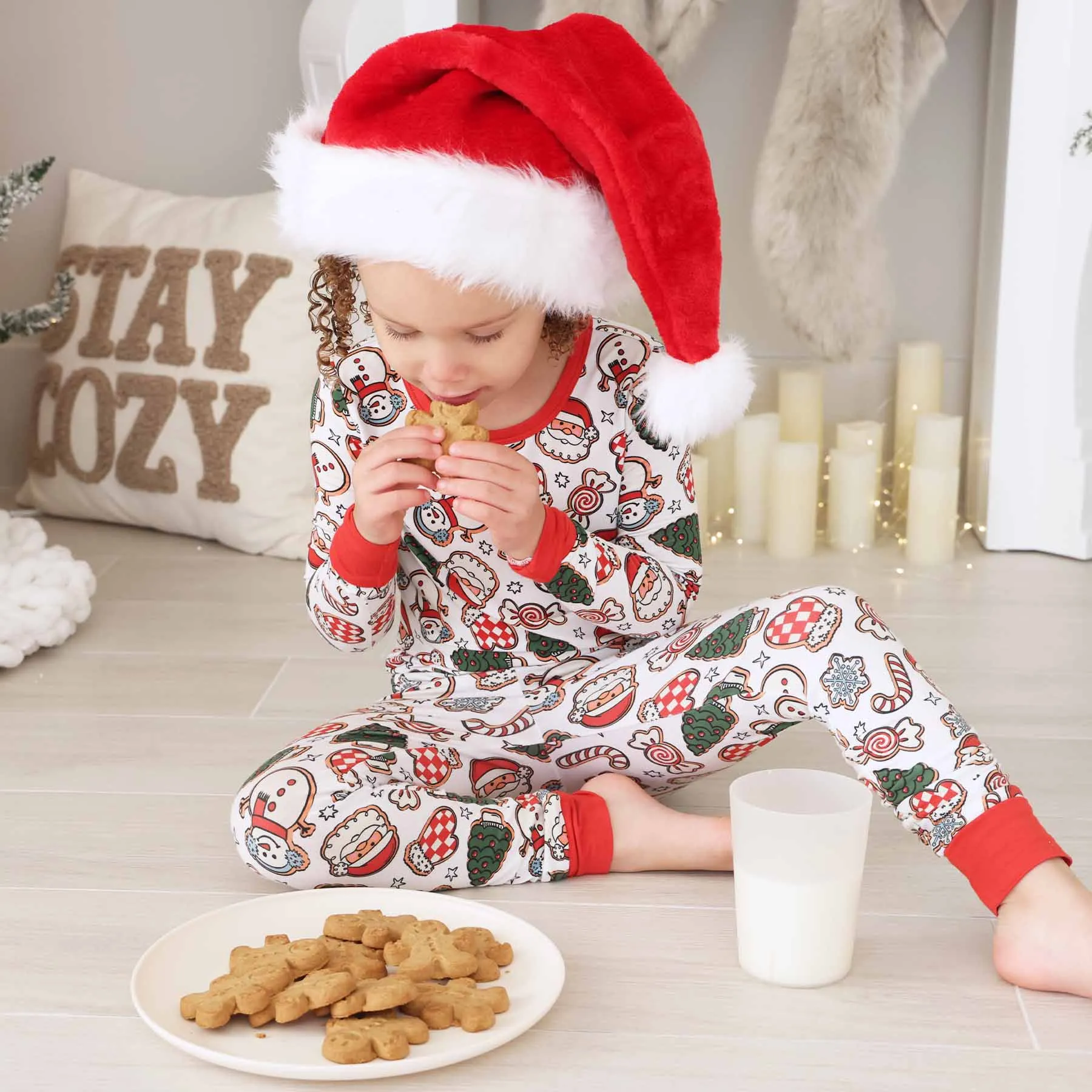 Santa's Cookies Two Piece Pajama Set