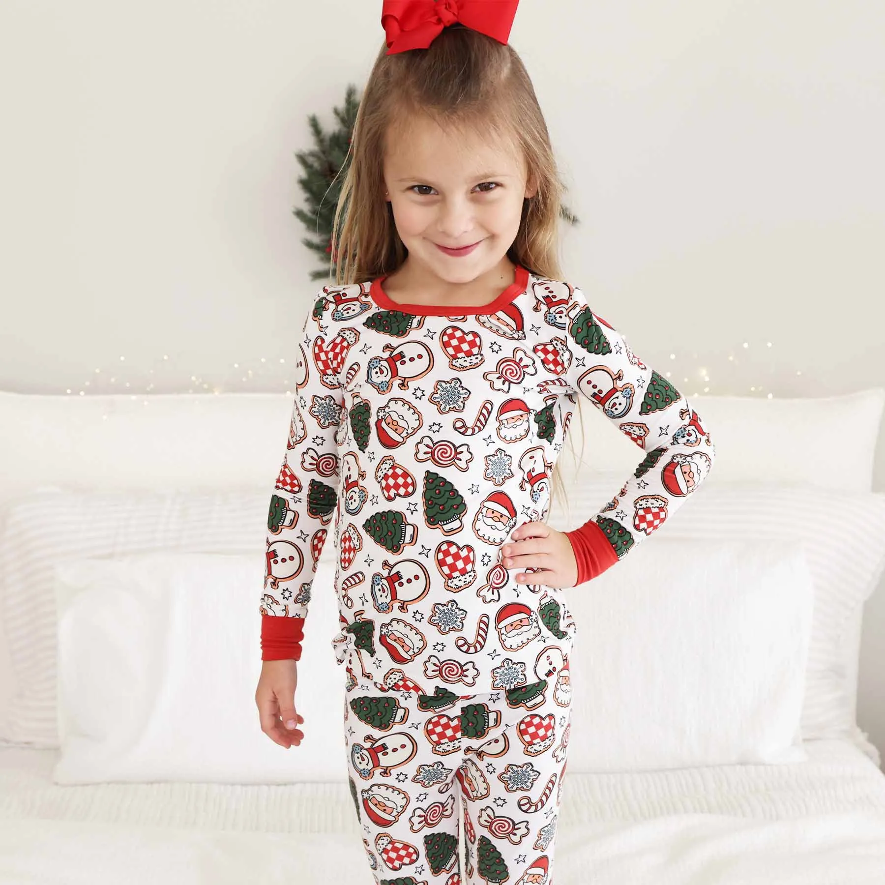 Santa's Cookies Two Piece Pajama Set