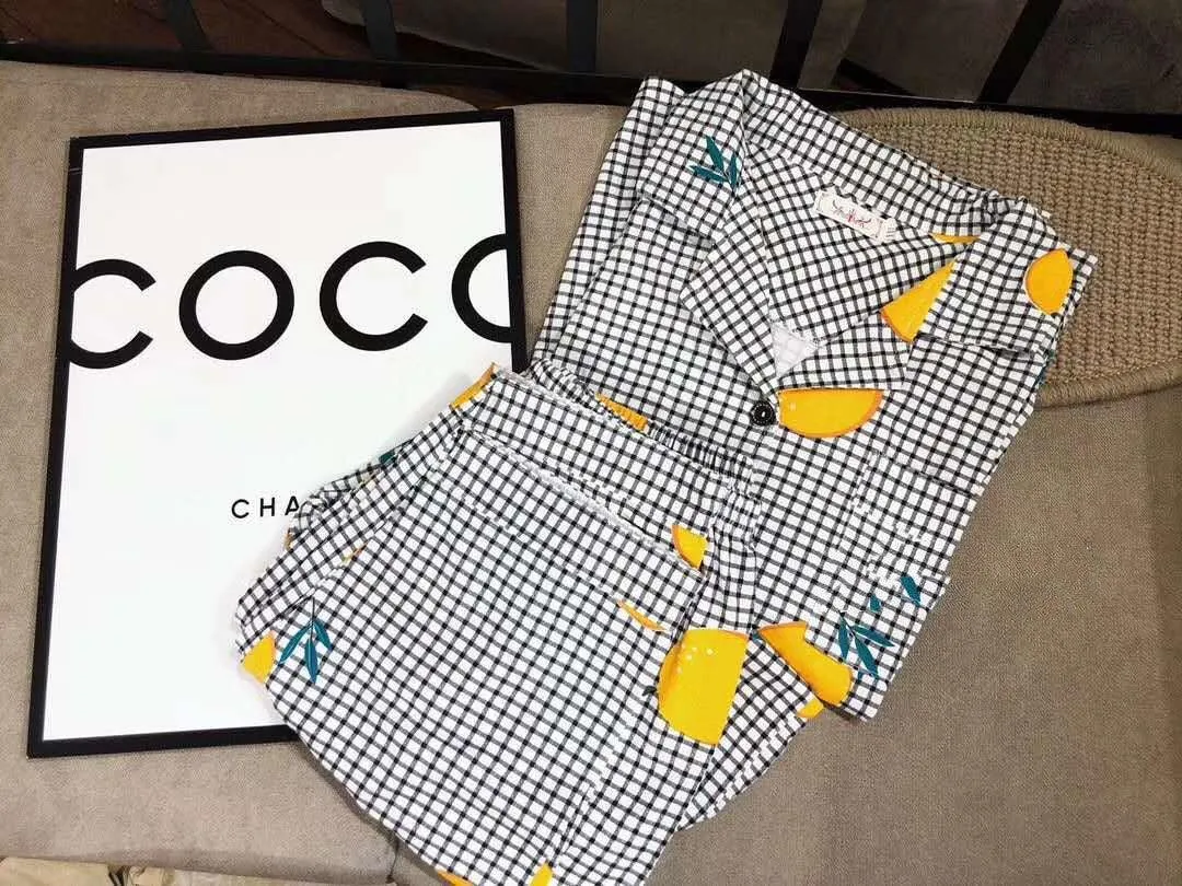 Short-Sleeved Trousers Cardigan Pajamas Home Service
