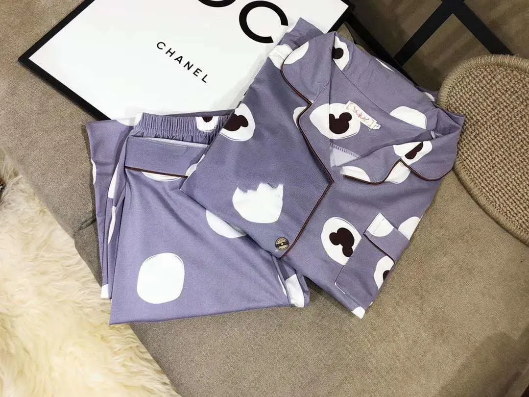 Short-Sleeved Trousers Cardigan Pajamas Home Service