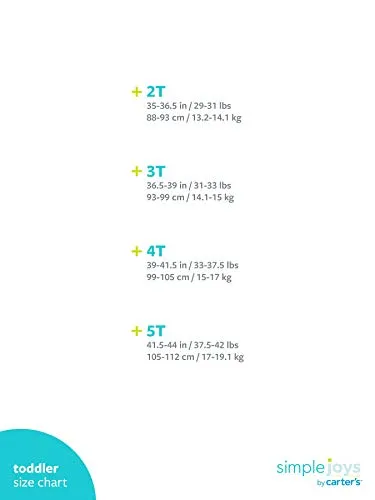 Simple Joys by Carter's Baby Boys' Toddler 2-Pack Flat Front Shorts, Mint, Gray, 4T