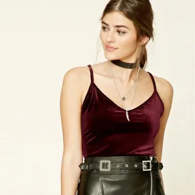 Slim Thin Sexy Velvet Women Short Tank Top 2018 Summer Fashion Casual Ladies Vest Camis Female Blusa Cropped Tops Camisole