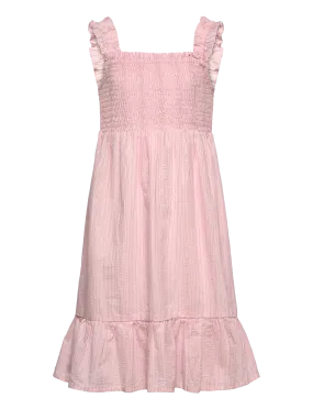 Smocked Sleeveless Dress - Rose