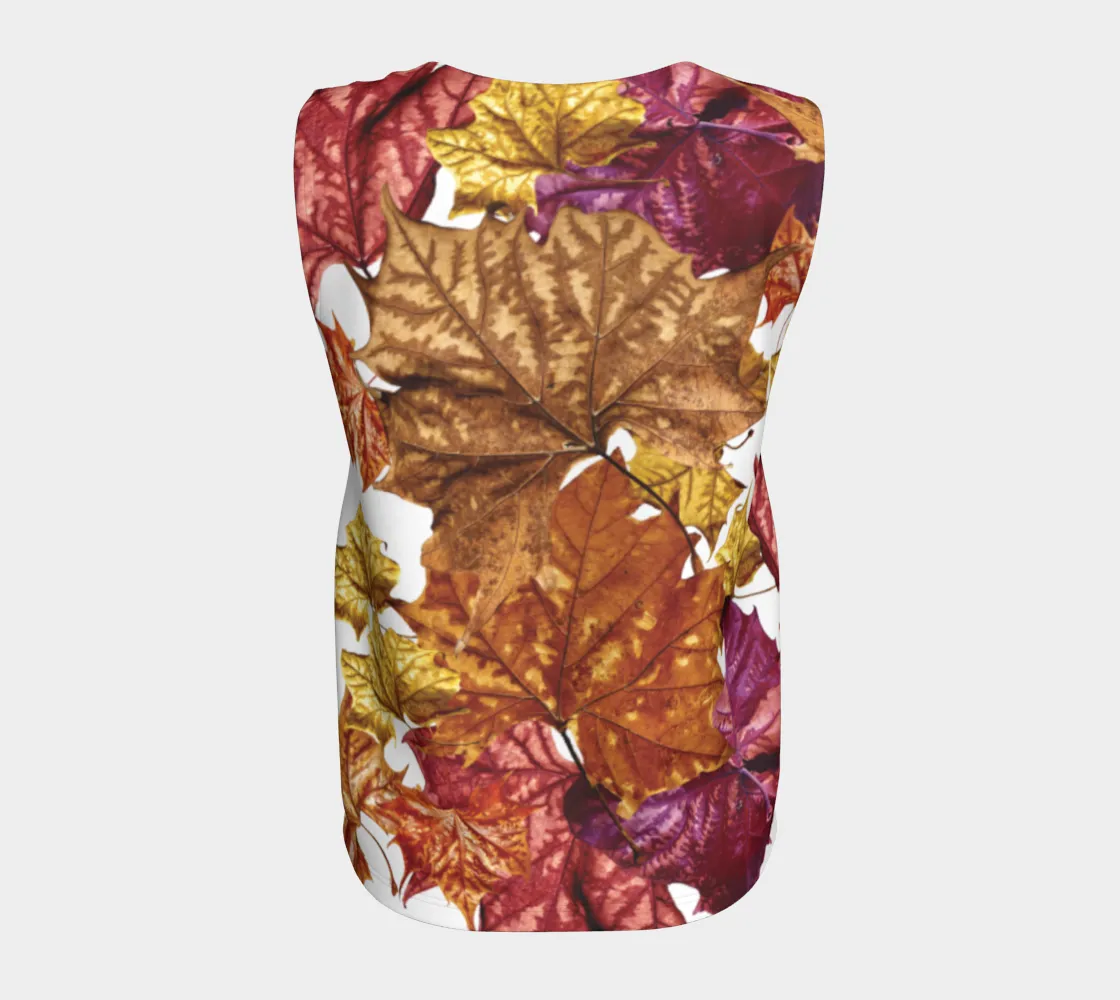Soggy Leaf Jumble Loose Tank Top Long
