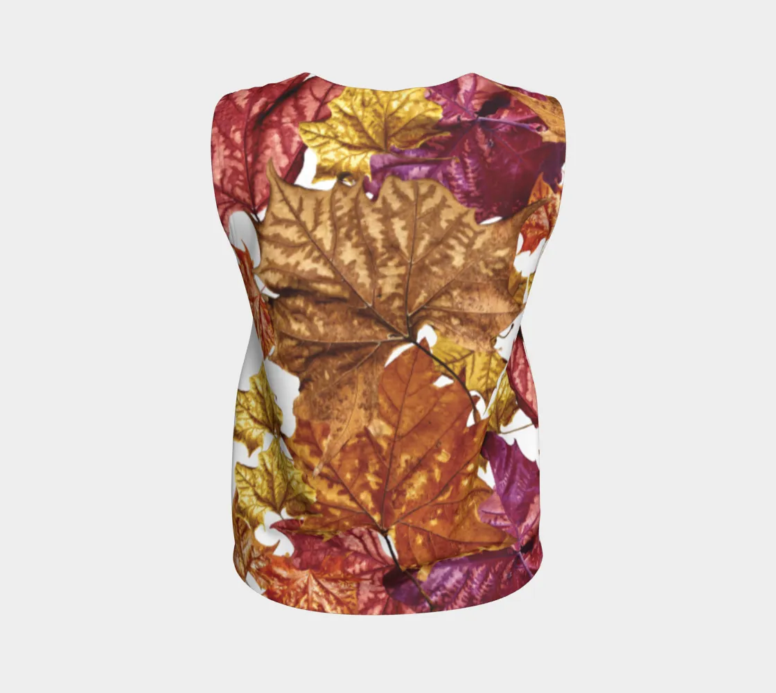 Soggy Leaf Jumble Loose Tank Top Long