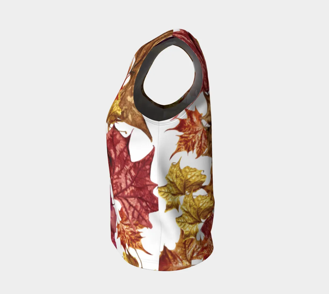 Soggy Leaf Jumble Loose Tank Top Long