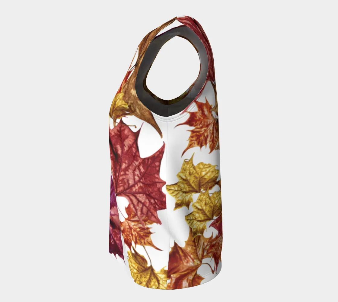 Soggy Leaf Jumble Loose Tank Top Long