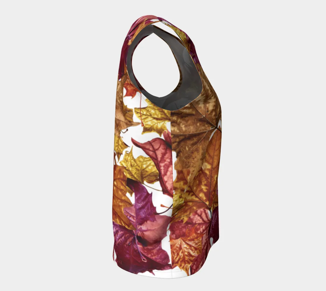 Soggy Leaf Jumble Loose Tank Top Long
