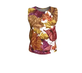Soggy Leaf Jumble Loose Tank Top Long