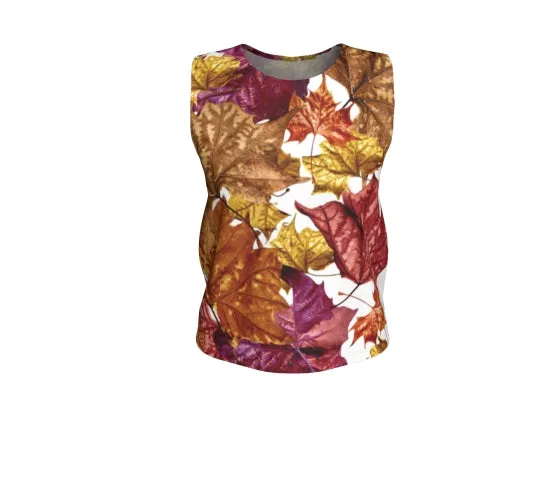 Soggy Leaf Jumble Loose Tank Top Long