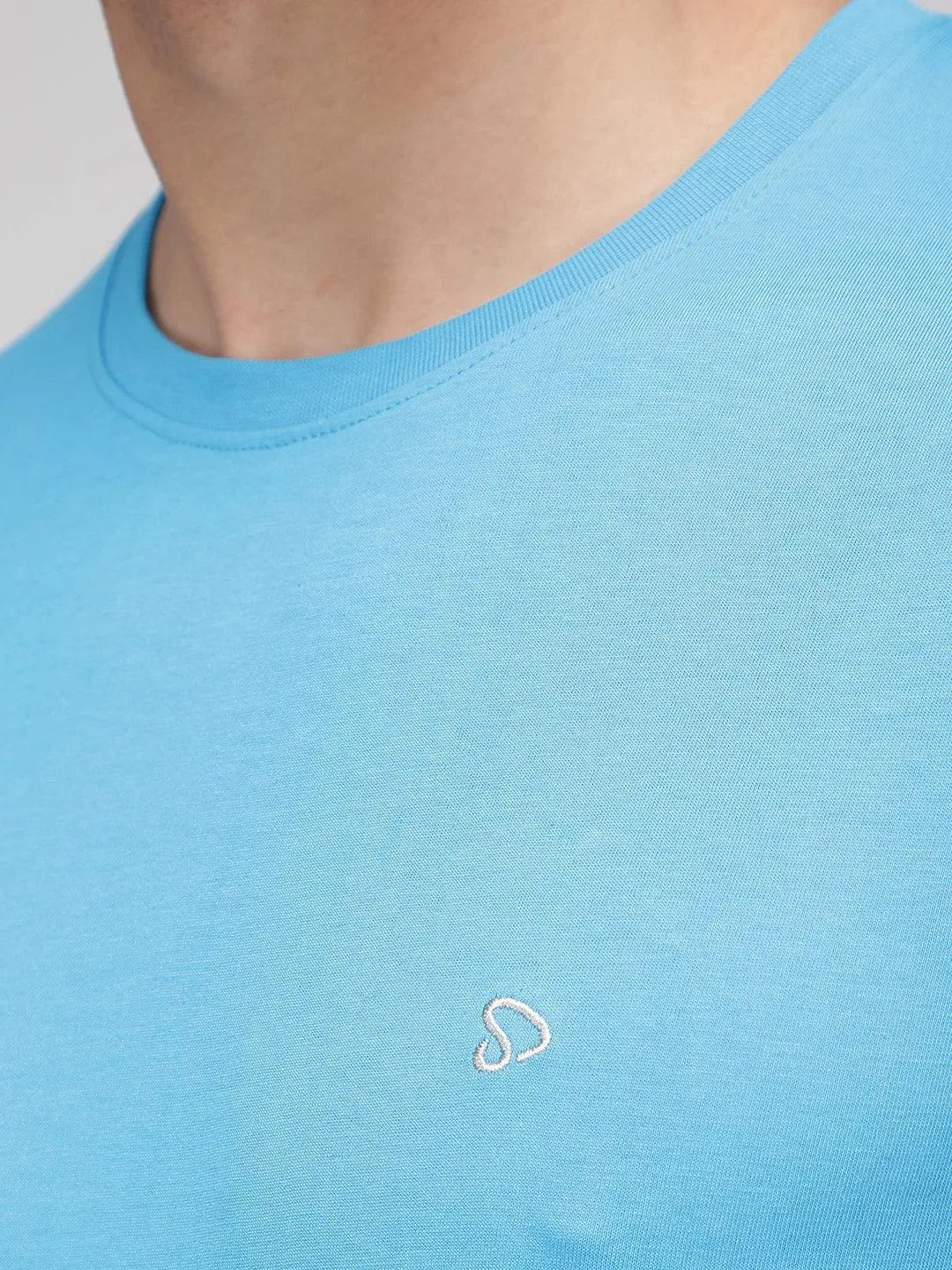 Sporto Men's Round Neck Cotton Tee Pack of - 3 (Pink   Ocean   Mimosa)