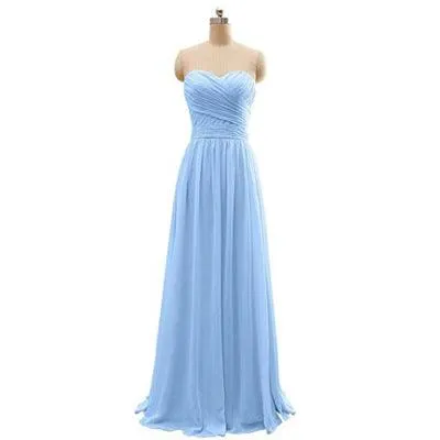 Three styles of bridesmaid dresses