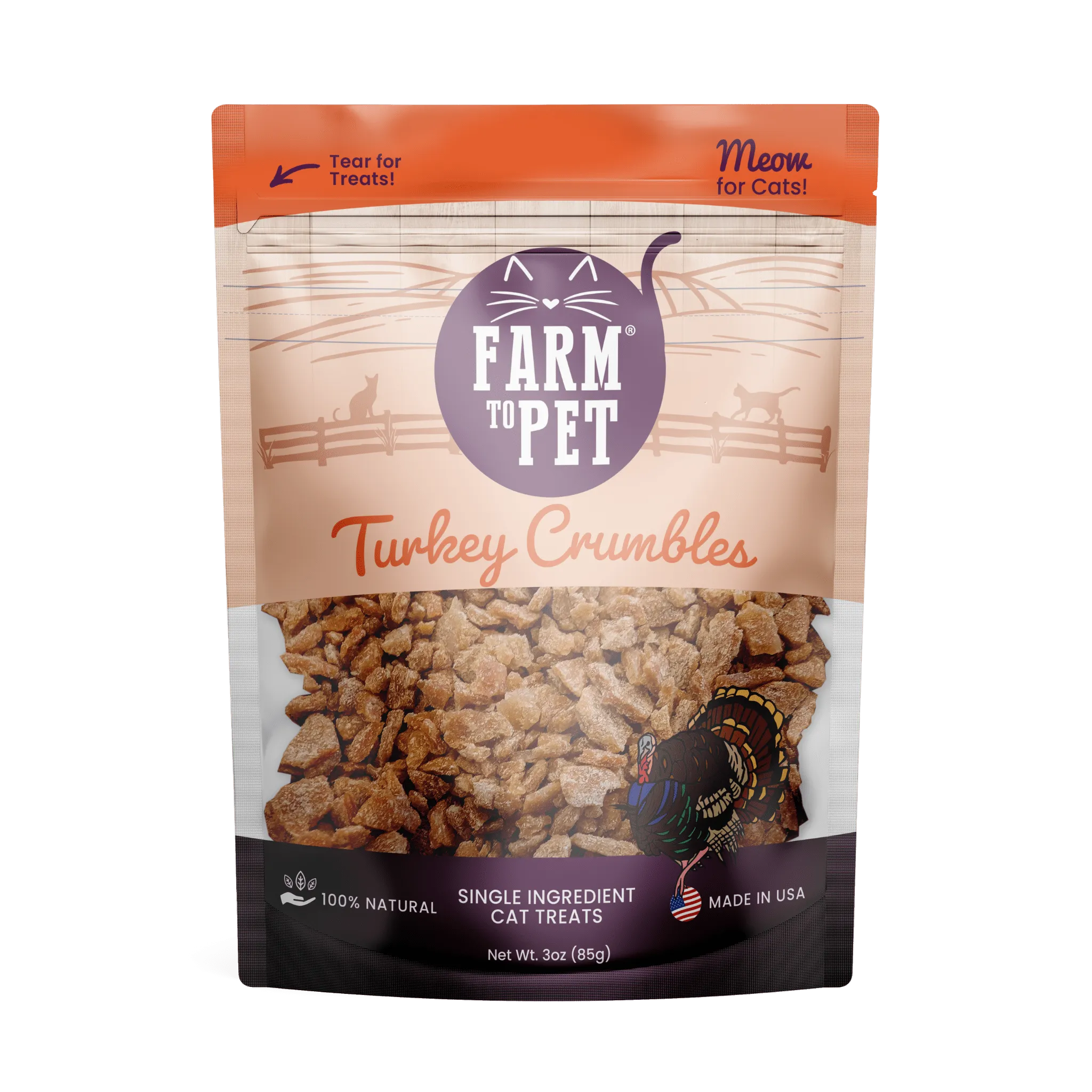 Turkey Crumbles for Cats