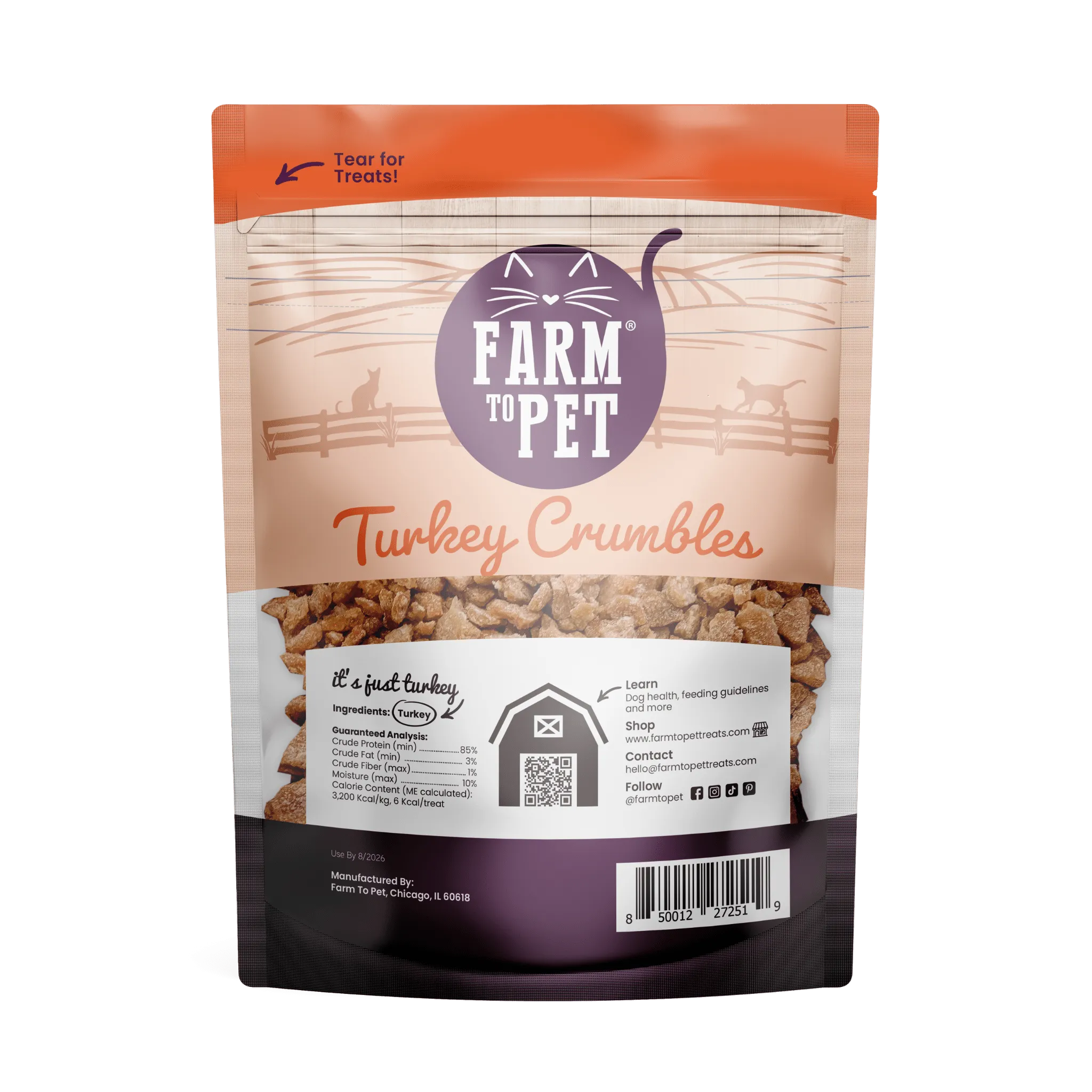 Turkey Crumbles for Cats
